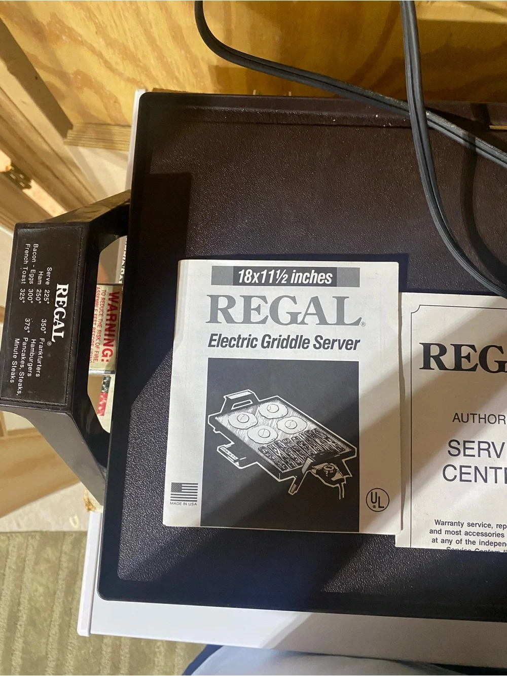 Electric Griddle Server in Black - never used